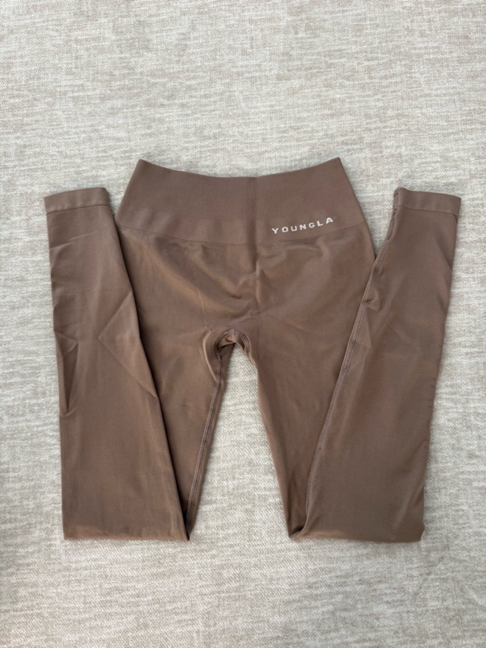 YoungLA Core Seamless Legging — Tan Suede